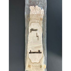 Dawnelle Ladies Womens Size 7.5 Formal Double Woven Beige Gloves NEW